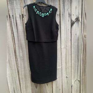 Women black office dress